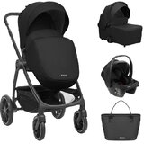 Kikka Boo Kolica za bebe 3u1 Modena KKB11259, 22kg, Crna Cene