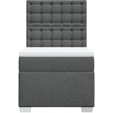  Krevet s oprugama i madracem tamnosivi 100 x 200 cm od tkanine | shoptok.hr