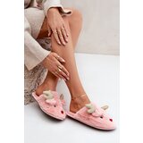  Christmas Slippers With Reindeer Design Furry Pink Asielle | shoptok.hr
