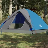 Šator za kampiranje za 6 osoba plavi 348x340x190 cm taft 190T