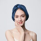 INF Svilena kapa za spanje, kapa za lase za spanje, satenska kapa za skodrane lase Blue, (21779127) | Shoptok.si