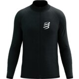 Majica Compressport Seamless Zip Sweatshirt Black Melange - XS | shoptok.hr
