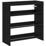 Maison Chic Regal za čevlje - Polica za čevlje črn 60x25x62 cm inženirski les, (21778340) | Shoptok.si