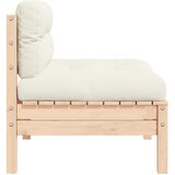  Srednja vrtna sofa s krem jastucima od masivne borovine | shoptok.hr