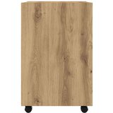vidaXL omarica s kolesi artisan hrast 33x38x60 cm inženirski les | Shoptok.si