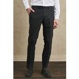 ALTINYILDIZ CLASSICS Men's Black Slim Fit Slim Fit Flexible Classic Trousers. Cene