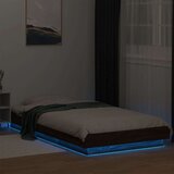vidaXL Okvir za krevet s LED svjetlima boja hrasta 90 x 200 cm drveni | shoptok.hr