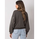 RUE PARIS Sweatshirt-RV-BL-7352.52-dark khaki | Shoptok.si