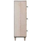 vidaXL Highboard s policom Bijelo 40 x 33 x 110 cm masivno drvo manga | shoptok.hr