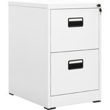 vidaXL Arhivska omarica bela 46x62x72,5 cm jeklo | Shoptok.si