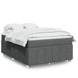 vidaXL Box spring posteljni z vzmetnico temno siv 140x190 cm blago | Shoptok.si