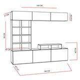 Hanah home tv polica sasa teak black