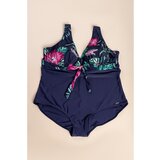 Fenzy Plus Size Enodelne Kopalke S Cvetličnim Potiskom, Vijola | Shoptok.si