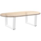  Noge za klub stolić V-oblika 2 kom Bijele 60 x (30-31,3) cm Čelik | Shoptok.si