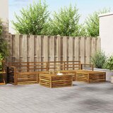  Set vanjskih sofa 6 kom. Prirodna Čvrsto drvo akacije | shoptok.hr