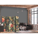  Paravan - In the Botanical Garden - Flowers Birds and Butterflies - Colorful Illustration | shoptok.hr