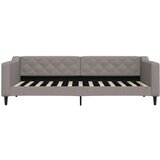  Raztegljiva postelja taupe 90x200 cm blago | Shoptok.si