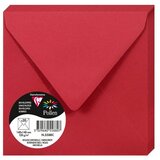 Clairefontaine kuverte Pollen 140x140mm 120gr intensive red 1/20 | shoptok.hr