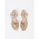GOODIN Golden shiny heeled sandals | Shoptok.si
