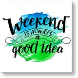  Slike na platnu sa tekstom Weekend (moderne slike sa tekstom) | shoptok.hr