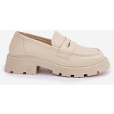 Boto Ladies Moccasins Made Of Eco Leather Light Beige Sendall | ePonuda.com
