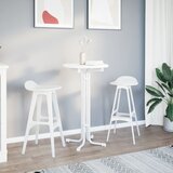  Barski stol bijeli Ø 60x110 cm konstruirano drvo i čelik | shoptok.hr