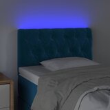  LED uzglavlje tamnoplavo 80x7x78/88 cm baršunasto | shoptok.hr
