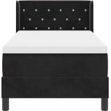  s opruga kutije s uzglavljem Crna 200 x 80 cm Baršun | shoptok.hr