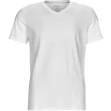 Majice s kratkimi rokavi JJEORGANIC BASIC TEE SS V-NECK Bela