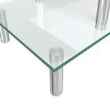  2-slojni stalak za monitor prozirno staklo | shoptok.hr