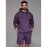 Ombre UNISEX sweatshirt set for couples hoodie + athleisure style shorts | Shoptok.si