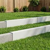 Profil za rubove vrta 10 kom. 100 x 5 x 15 cm Čelik Bijela | shoptok.hr