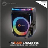 N-gear karaoke Flashbanger 606, 300W, BT, LED, baterija, bežični mikrofon | shoptok.hr