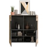 MID.YOU Dnevni Regal Freno, Barva Hrasta, Siva | Shoptok.si