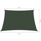  Jedro za zaštitu od sunca 160 g/m² tamnozeleno 4/5 x 4 m HDPE | shoptok.hr