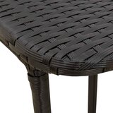  Sklopivi vrtni stol crni 90x51x75 cm poli ratan | Eponuda.com