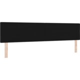 vidaXL LED vzglavnik z gumbi, črn, 100 cm, tekstil | Shoptok.si