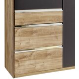 MID.YOU omara s klasičnimi vrati, barve grafita, barve hrasta | Shoptok.si