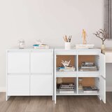 vidaXL komoda 2 kosa bela 70x41x75 cm iverna plošča | Shoptok.si