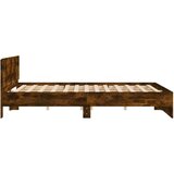 vidaXL Okvir kreveta s uzglavljem boja dimljenog hrasta 160x200 cm | shoptok.hr