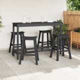 vidaXL barske stolice 6 kom crne hdpe | shoptok.hr
