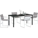  Vrtni set za objed 5 pcs Bijela 160 x 80 x 73 cm | shoptok.hr
