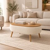 Hanah home Luno klub sto 90 × 45 × 60 cm, bež Cene