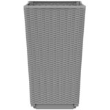  Vrtne sadilice 2 kom svjetlosive 32,5 x 32,5 x 57 cm PP | shoptok.hr