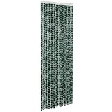 Furnova Zavesa proti mrčesu zelena in bela 90x200 cm šenilja, (21918444) | Shoptok.si