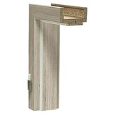 GETADOOR lamineo podboj za vrata gln 38 (850 x 2.000 mm, debelina stene: 225 mm, smer odpiranja: levo, srebrni hrast) | Shoptok.si