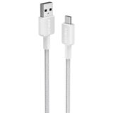 Anker 322 usb-a to usb-c (3ft braided) - white Cene