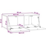 TV ormar za zid 98 x 31 cm Hrast sonoma Konstruirano drvo Zidne | Shoptok.si