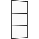  Klizna vrata s priborom crna 90 x 205 cm od ESG stakla | Eponuda.com