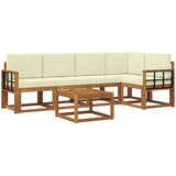  Set vanjskih sofa 6 kom. Prirodna i krem | shoptok.hr